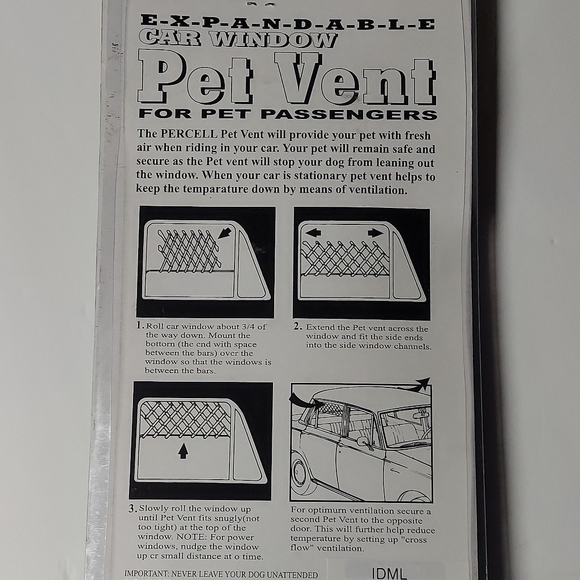 PERCELL Pet Vent Expandable Car Window - Picture 5 of 14